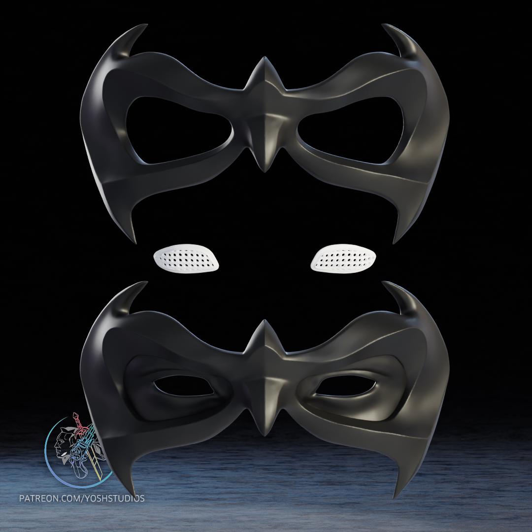 Robin Mask * Costume Mask * Cosplay * LARP * 3d Printed Kit - Etsy