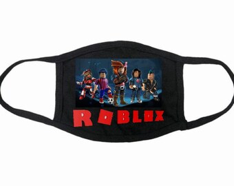Roblox Mask Roblox Kids Face Mask Adults Face Mask Custom Etsy - roblox russian officer shirt