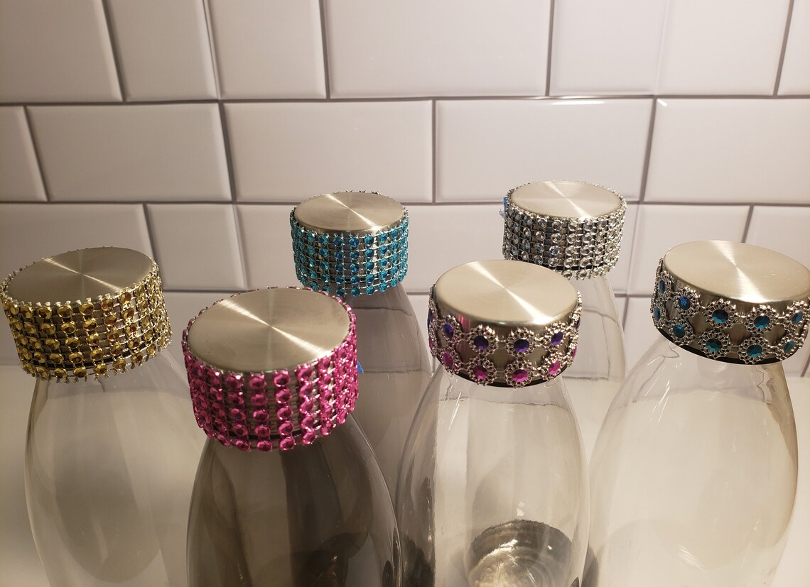 Rhinestone Water Bottle Bling Water Bottle Gifts Etsy