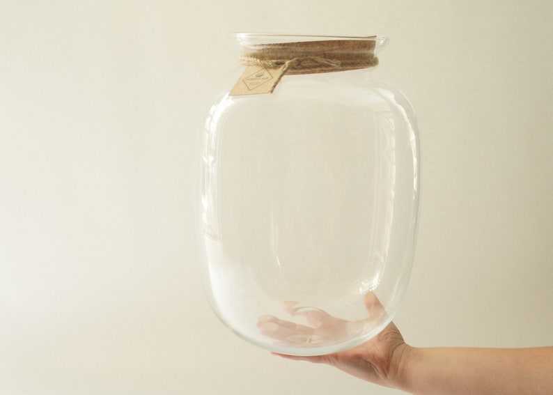 Glass Terrarium Planter 32 Cm With Cork Lid Keg Large Vase - Large Glass Terrarium Jars Glass Terrarium Planter 32 Cm With Cork Lid Keg Large Vase - Large Glass Terrarium Jars