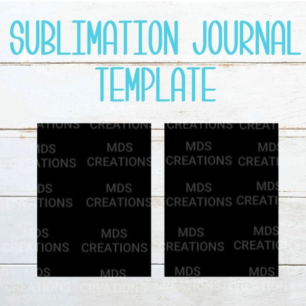 DIGITAL DOWNLOAD! Sublimation Journal Template, A5 Journal, SVG, Design, Digital File, Instant Download, Silhouette, Cricut, Stationery