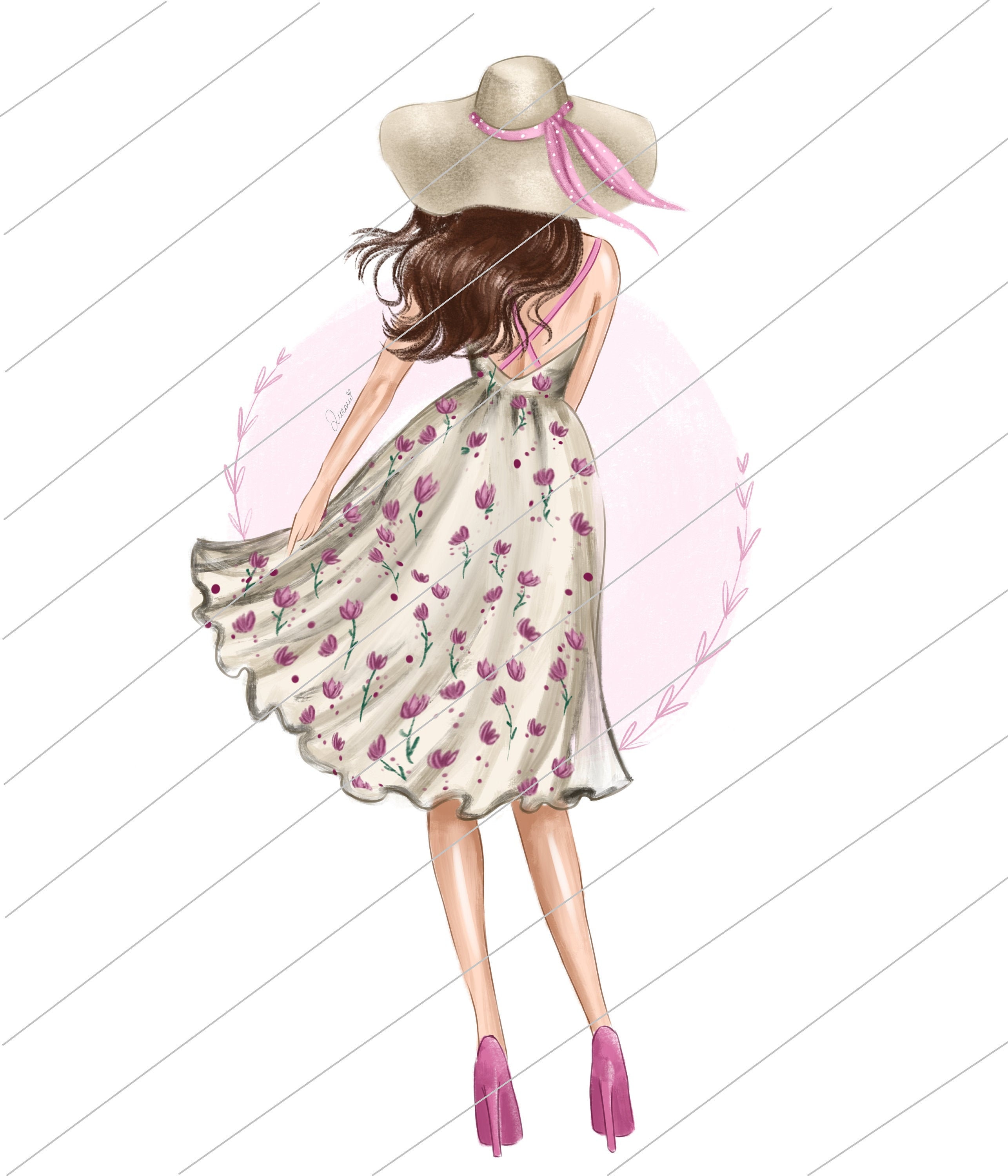 Girl fashion dress drawing 2025