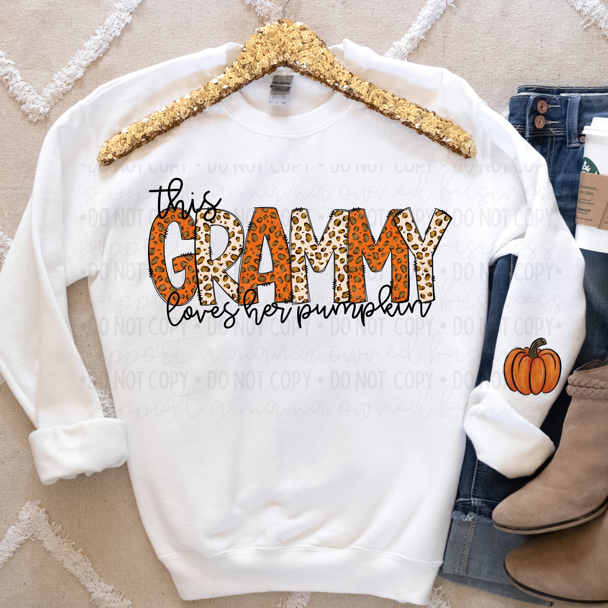 This Grammy Loves her Pumpkin(s) PNG, Fall PNG, TShirt for Fall, TShirt for Grammy, PNG for Sublimation, png for direct to film, png for dtf