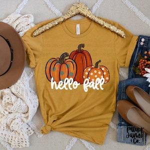 Hello Fall PNG, png for sublimation, png for DTF, Fall Tshirt, png for tshirt, png for fall
