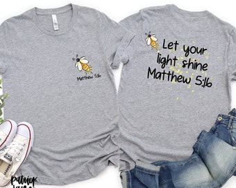 Let Your Light Shine PNG | Matthew 5:16 png | Let Your Light Shine Graphic | PNG for Sublimation | PNG for Direct to Film
