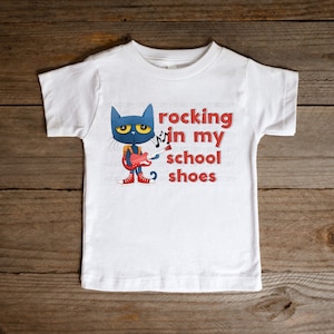 Rocking in my School Shoes PNG, Regreso a la escuela png, Pete el gato png, png para camiseta, png para sublimación, png para DTF