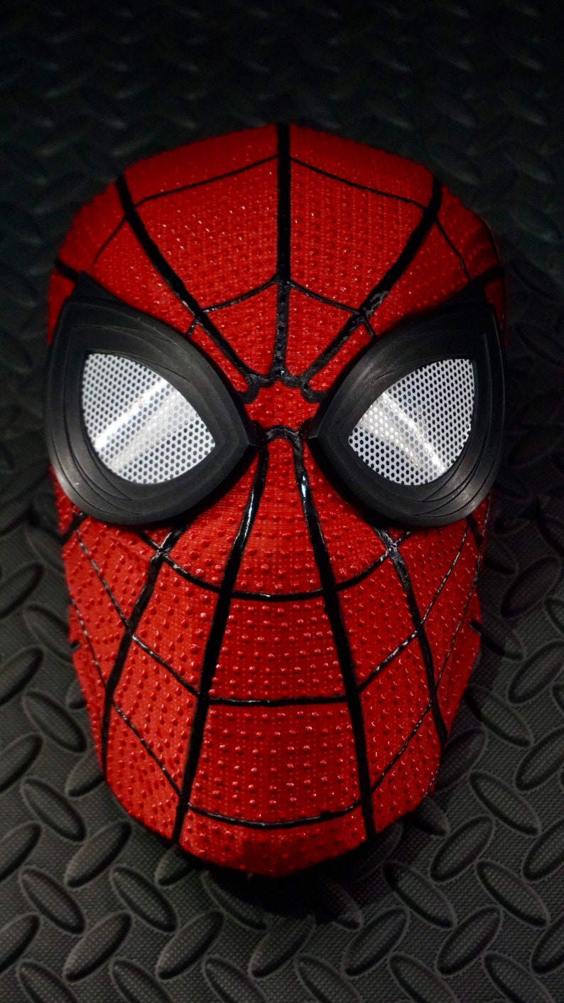Spider-Man Far From Home Mask 3D PUFFY PAINTED!