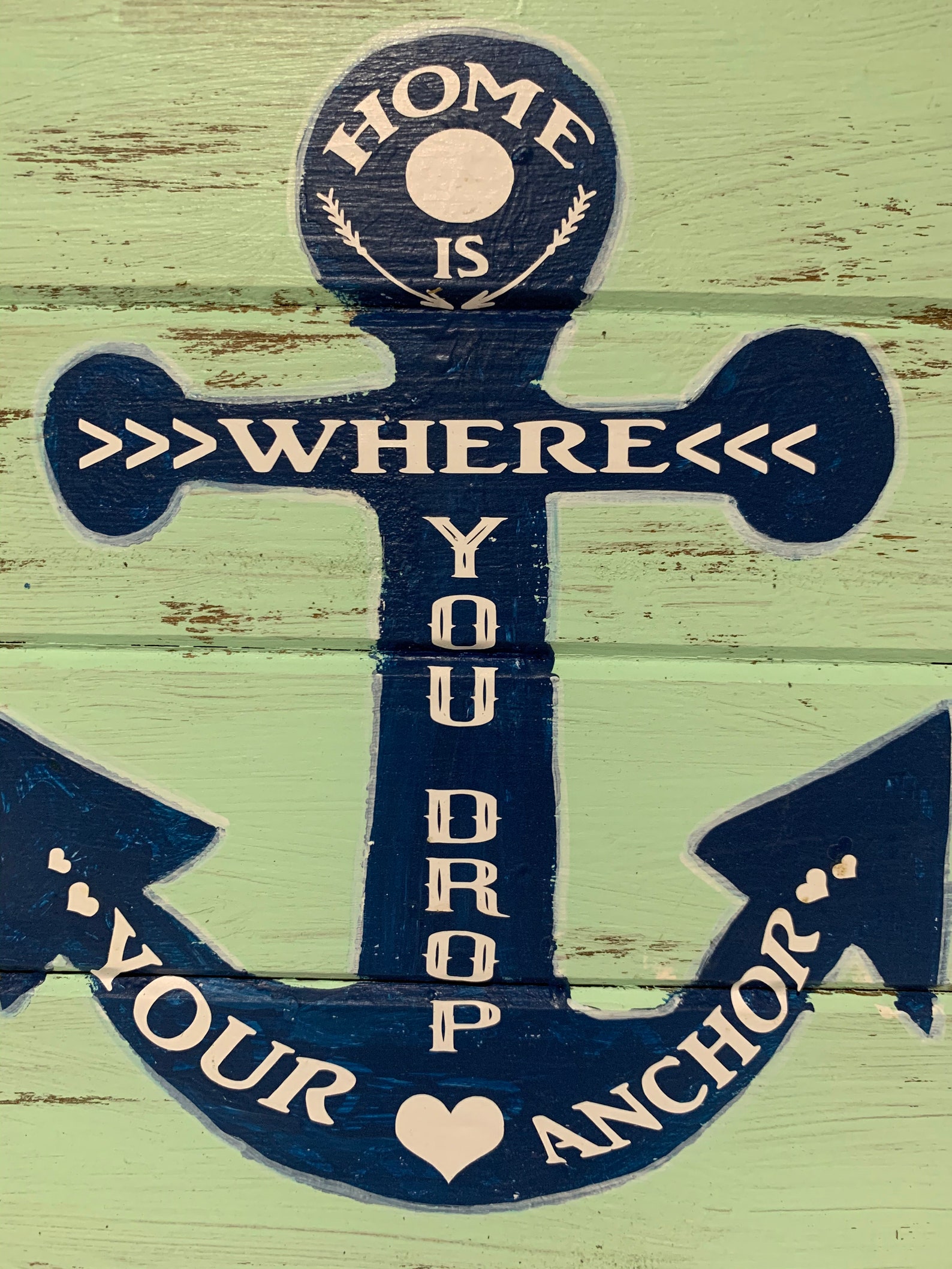 Home is Where You Drop Your Anchor Plank Sign Etsy Hong Kong