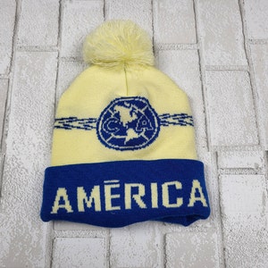 Club America Soccer Cuffed Pom Beanie| Gorro de frio Club America Soccer| invierno|winter.