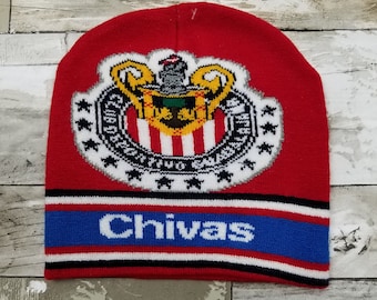 chivas del Guadalajara Soccer Beanie/ Gorro de frio chivas del Guadalajaraa Soccer/ invierno/winter.
