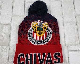 Club Chivas Soccer Pom Beanie - Cuffed Winter Hat