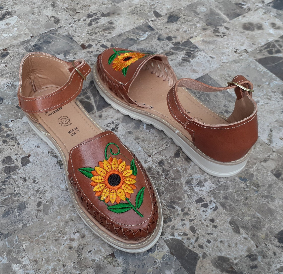 handmade mexican leather sandals