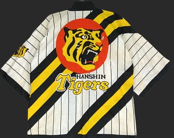 Vintage 90's Hanshin Tiger Japanese Baseball Team Large Kimono