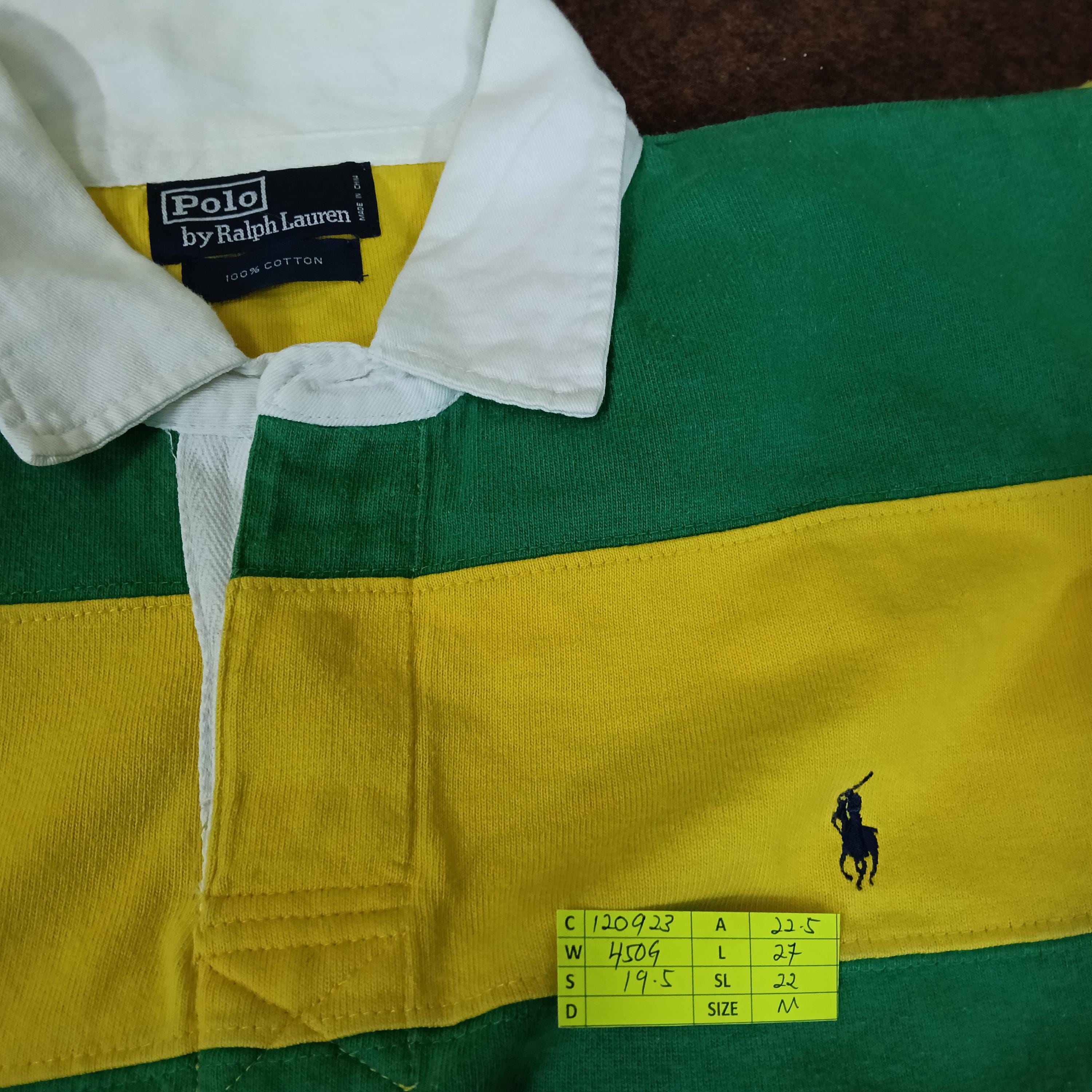 Vintage 90's Polo Ralph Lauren Polo Stripes Shirt Medium Polo