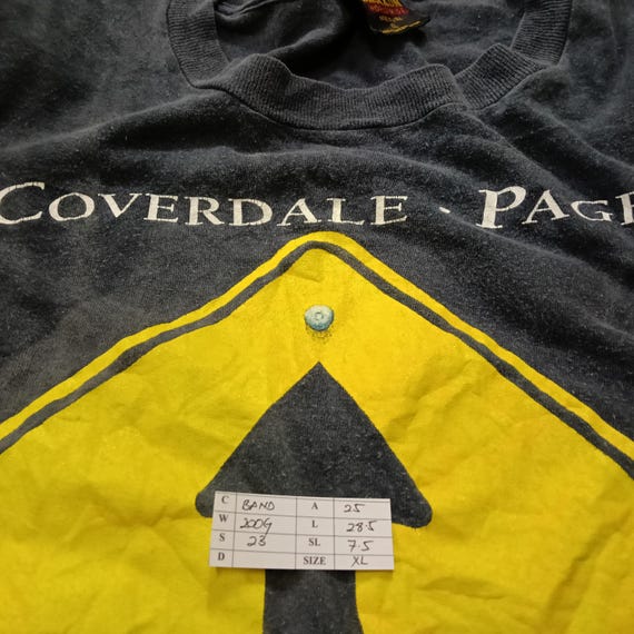Vintage 90's English Singer David Coverdale Guitarist Jimmy Page