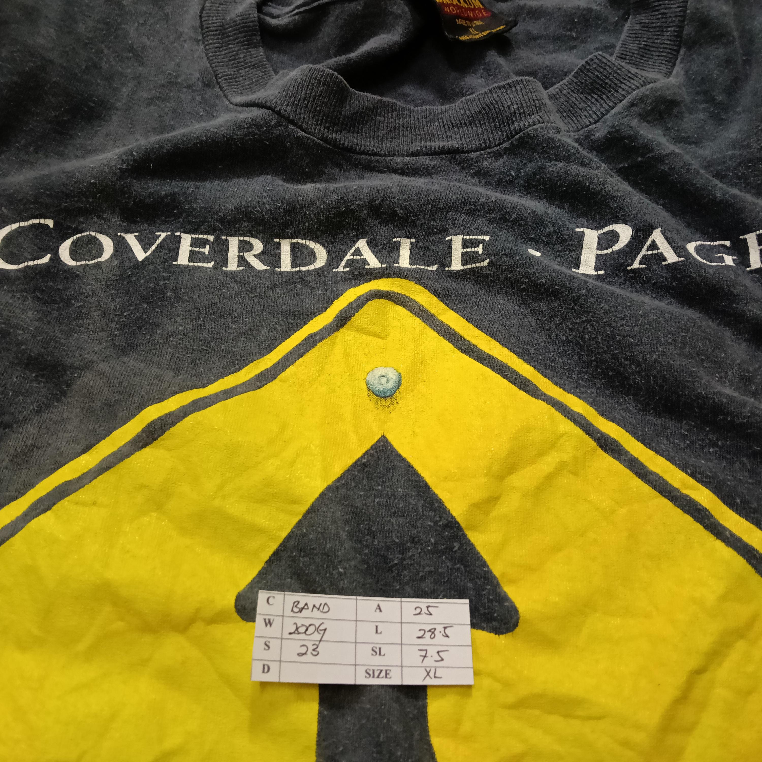 Vintage 90's English Singer David Coverdale Guitarist Jimmy Page