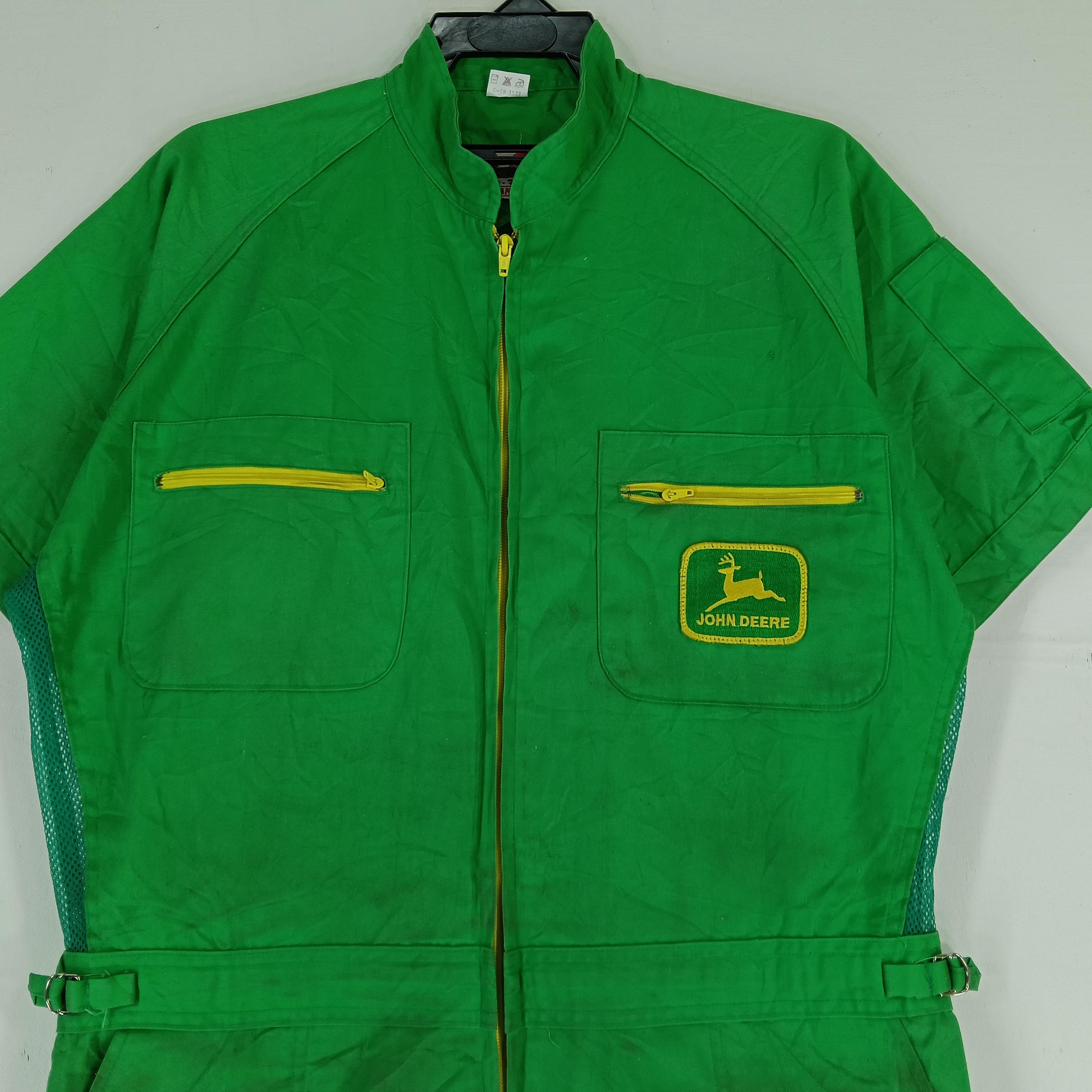 Vintage 90s John Deere Coveralls Green 3large John Deere Trucker
