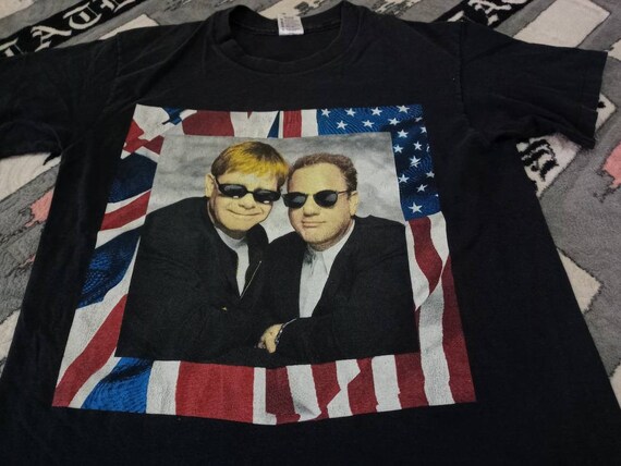 Vintage Elton John Billy Joel singer t shirt