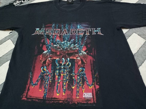 Vintage Megadeth metal band 90s t shirt