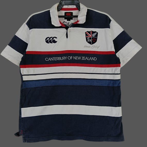 Vintage 90's Canterbury of New Zealand Rugby Large Polo Shirt