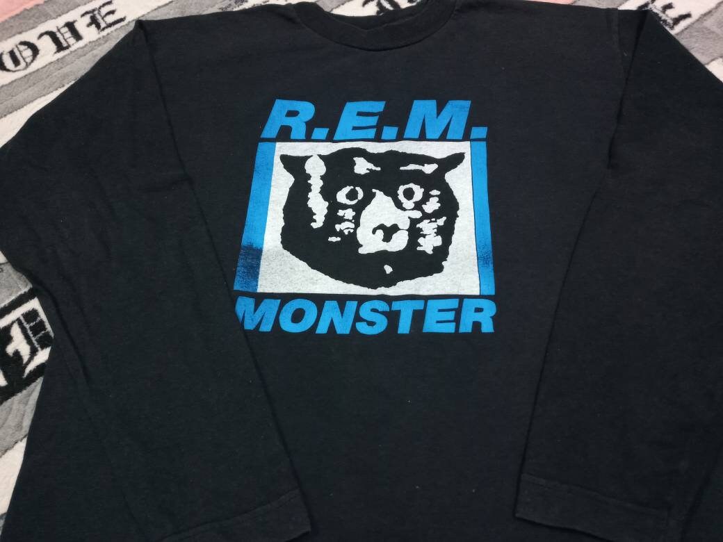 Vintage Rem monster band 90s long sleeve tshirt Etsy