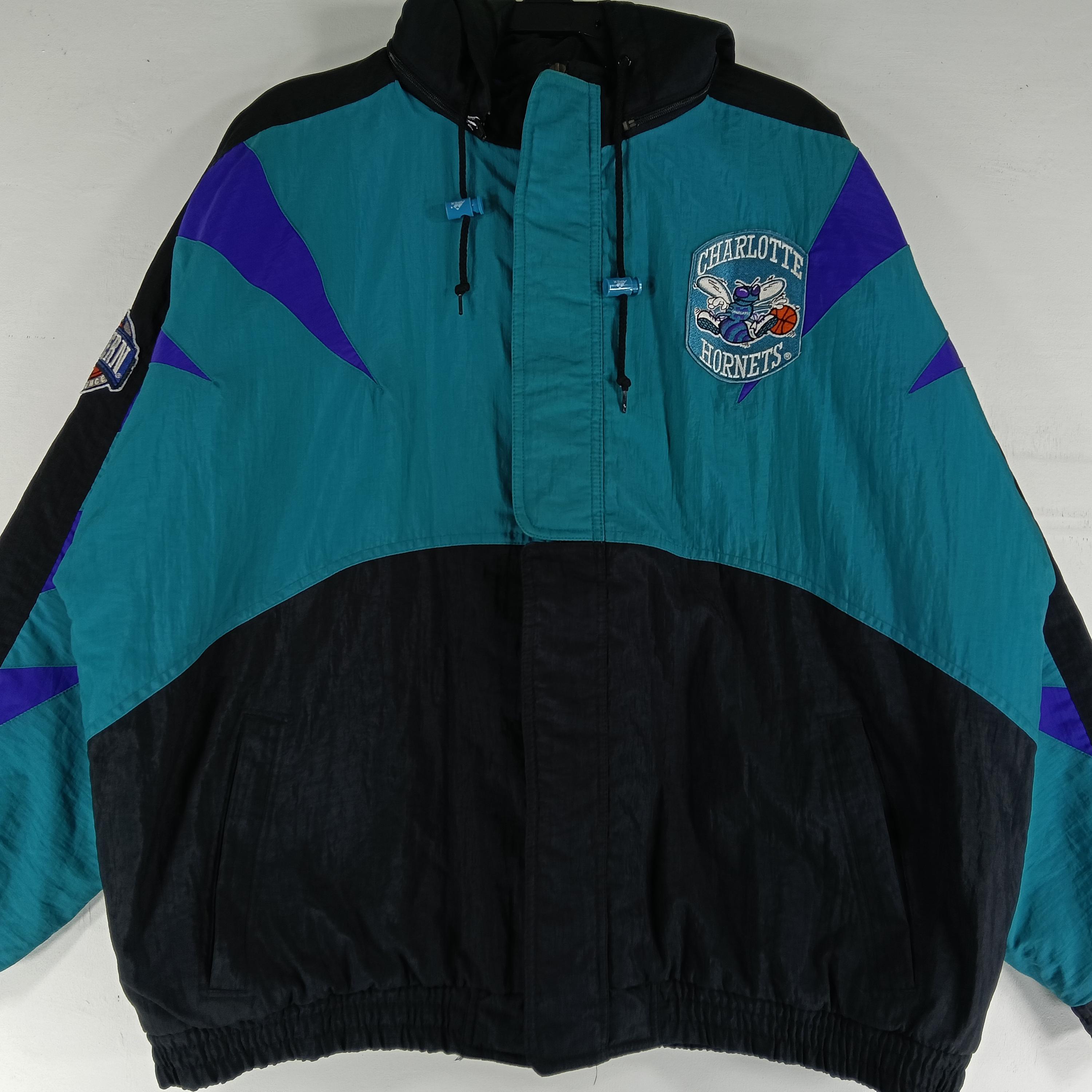 Vintage 90's Charlotte Hornets American Basketball Team Colorblock
