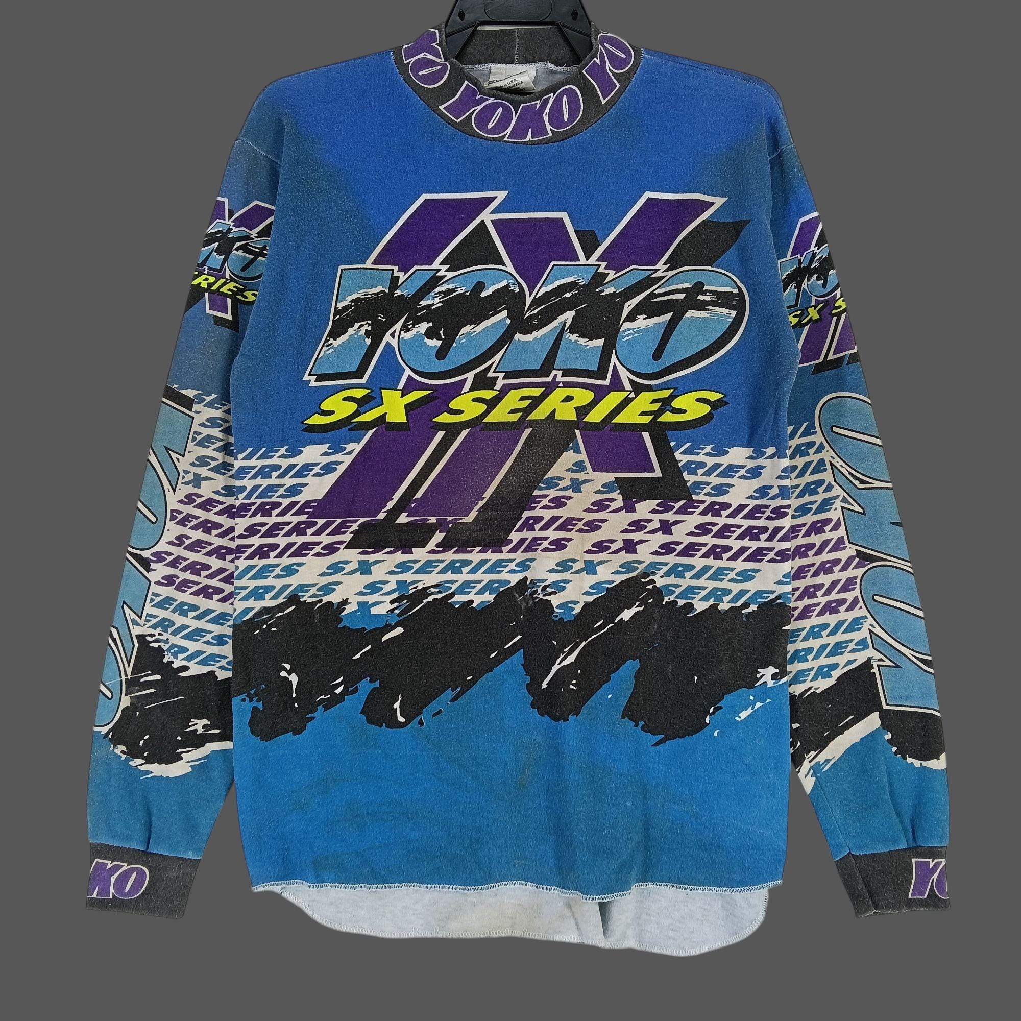 ヨーコページです。Mサイズ ヴィンテージ 90年代 ヨーコ SX シリーズ マルチカラー モトクロス