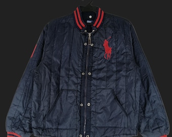 Vintage Ralph Lauren Polo Jeans Co. Bomber Jacket | Black Nylon