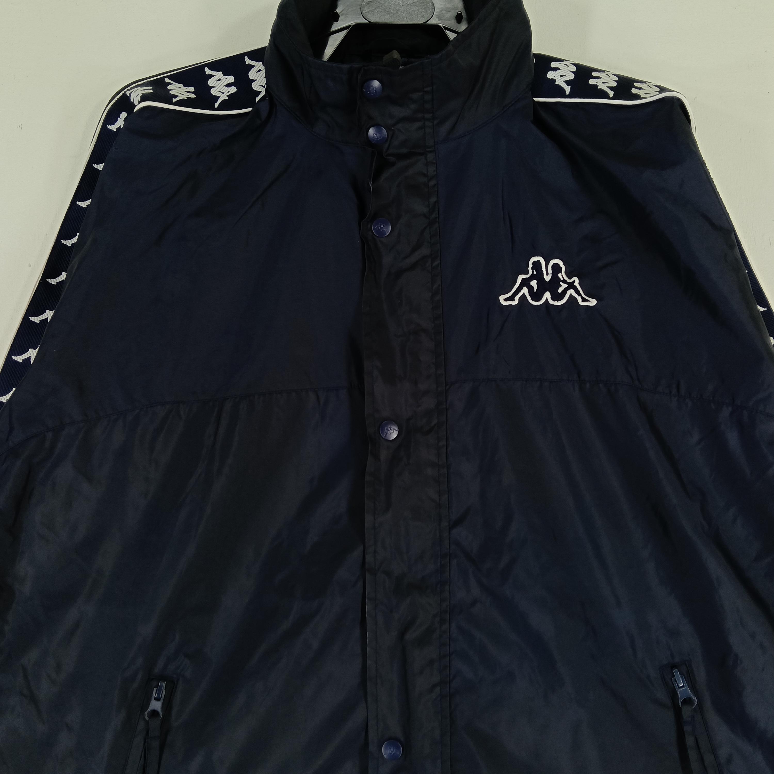 Vintage Kappa Sport Italia Black Jacket Windbreaker Large 1990's