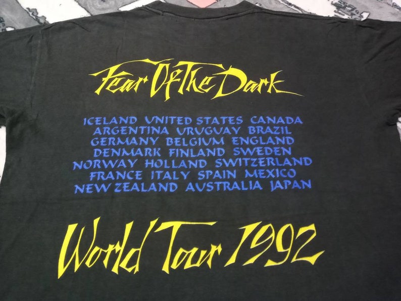 Vintage Iron maiden heavy metal 90s band t shirt