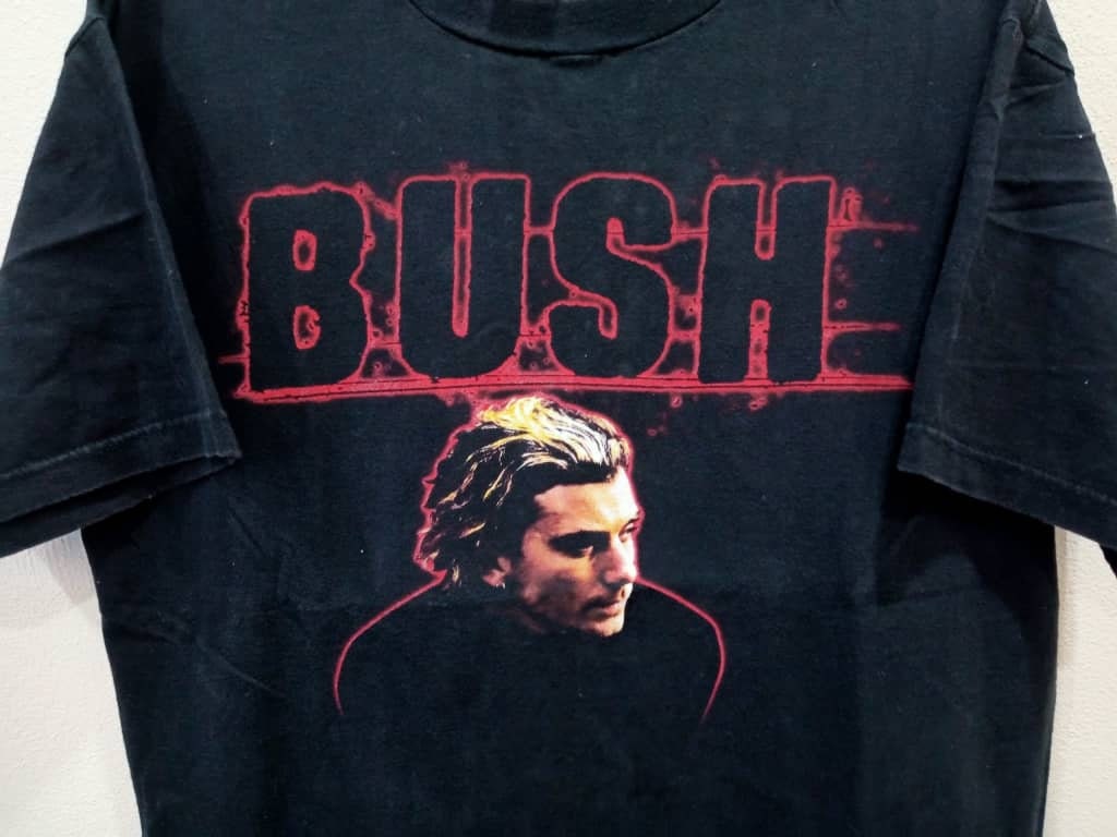 bush ヴィンテージ　Tシャツ　90s Vintage 90's Bush English Rock Band Black Large T Shirt Bush
