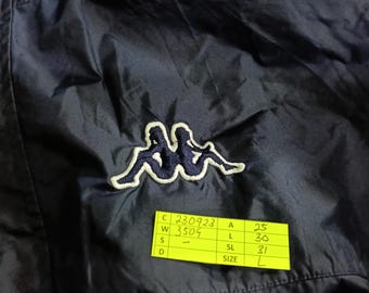 Vintage Kappa Sport Italia Black Jacket Windbreaker Large 1990's
