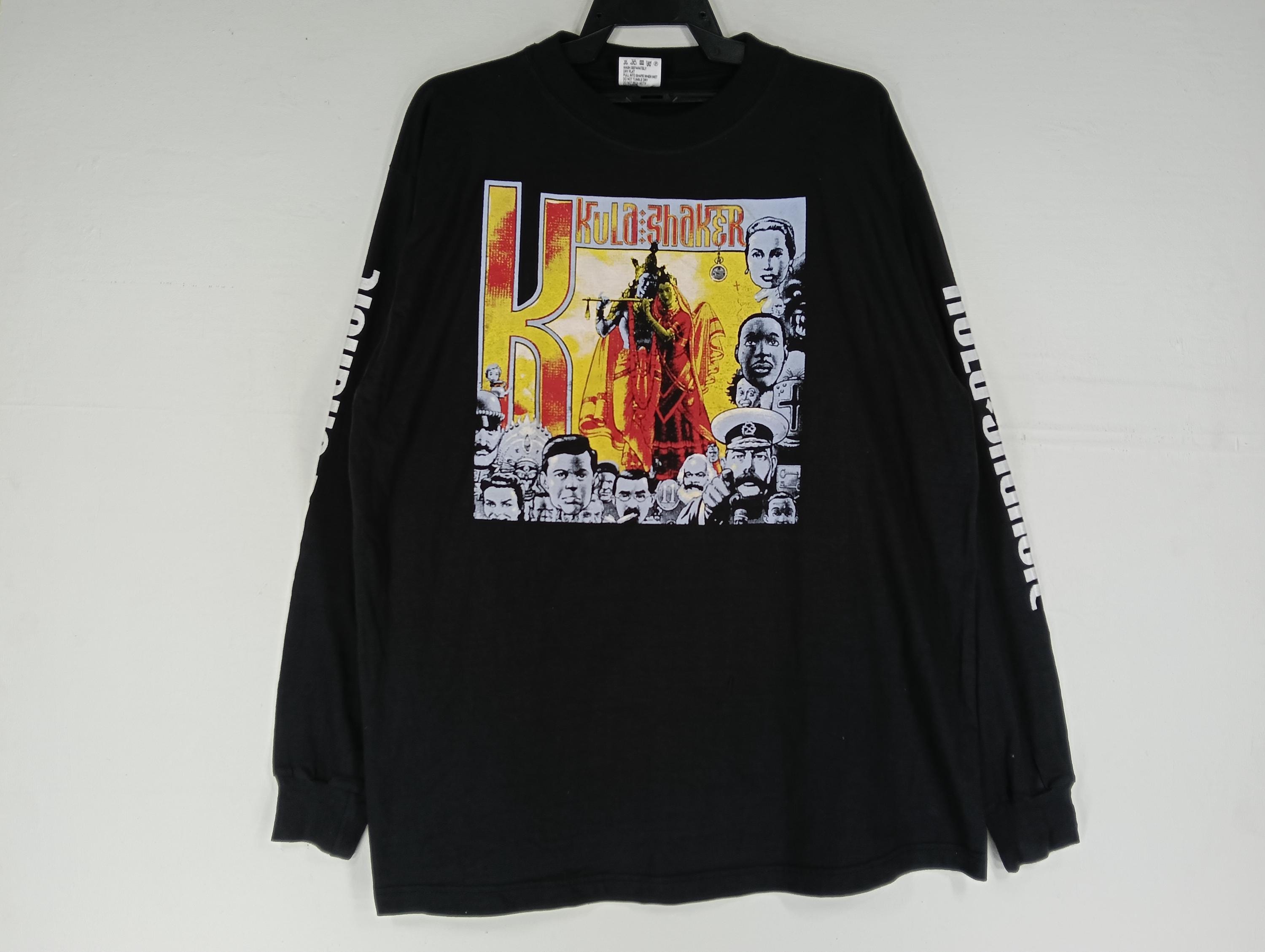 Vintage 90's Kula Shaker English Psychedelic Rock Band Black