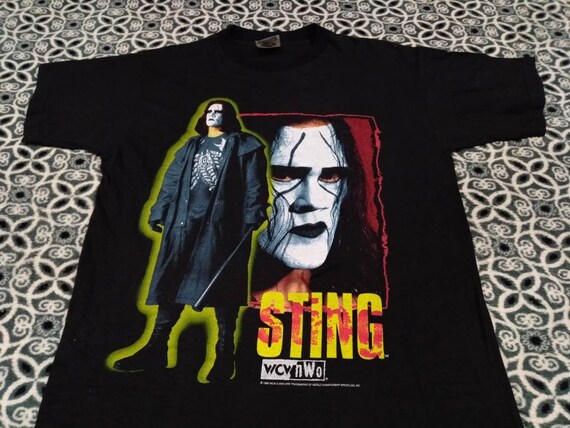 Vintage Sting wwe wrestling 90 s men's t shirt