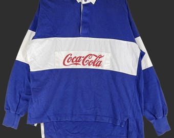 Maillot Rugby Clamart 92 Coca Cola vintage à Damier FFR Homme