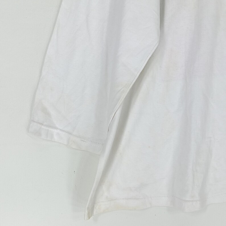 Camiseta vintage de los años 90 con dibujos animados de Tin Tin, color blanco, talla XL. Camiseta de manga larga con personajes de dibujos animados de Tin Tin, talla XL. imagen 10