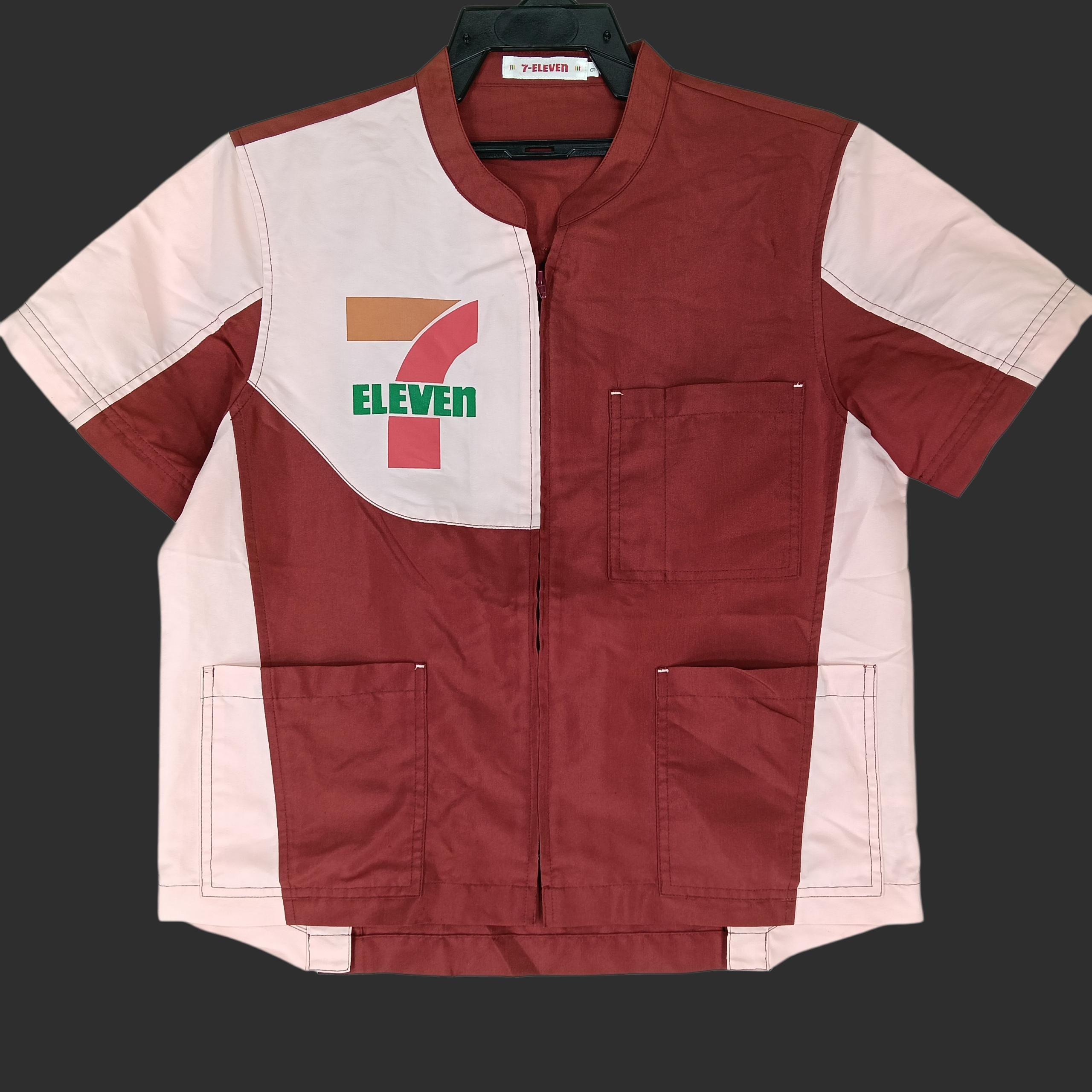 Vintage 7-eleven Workers Shirt Vtg Japan Seven Eleven Uniform