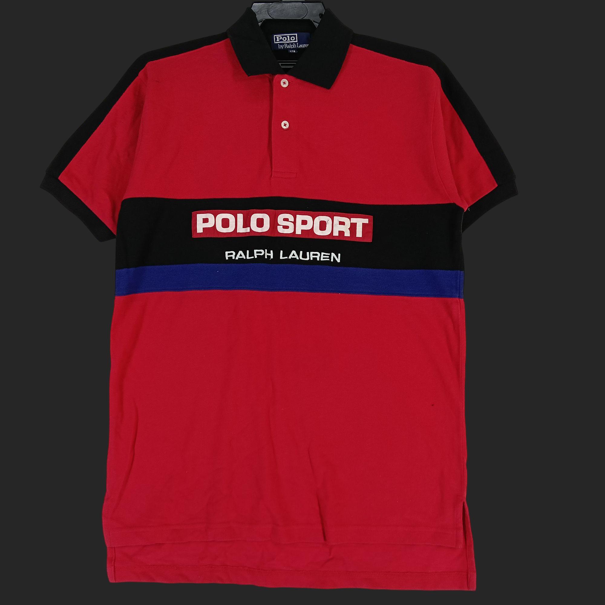 Vintage Polo Sport Ralph Lauren Polo Shirt Red Medium Polo Sport 
