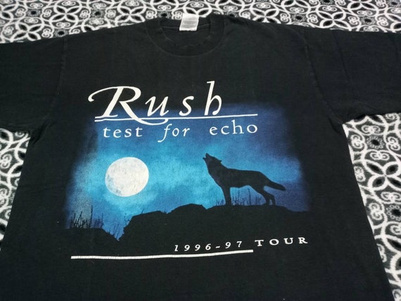 Vintage Rush test for echo band t shirt