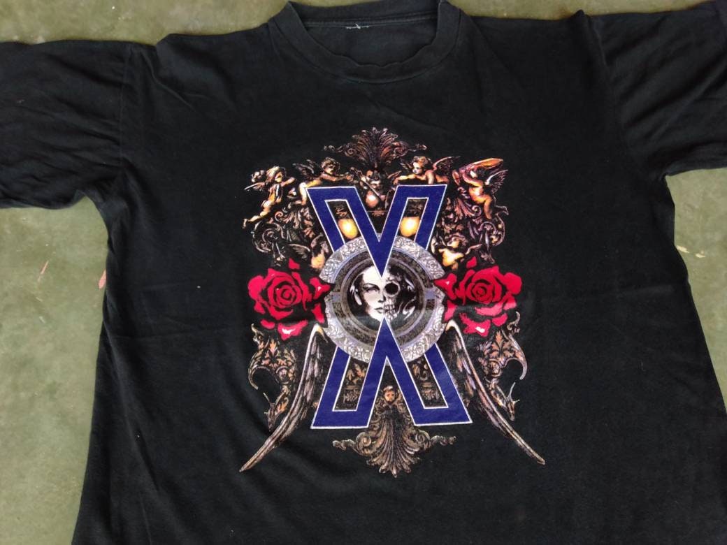 Vintage 90's X Japan Japanese Rock Band Black Large T Shirt