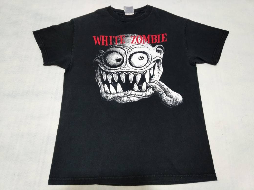 Vintage White Zombie American Heavy Medium Black T Shirt Hard Rock