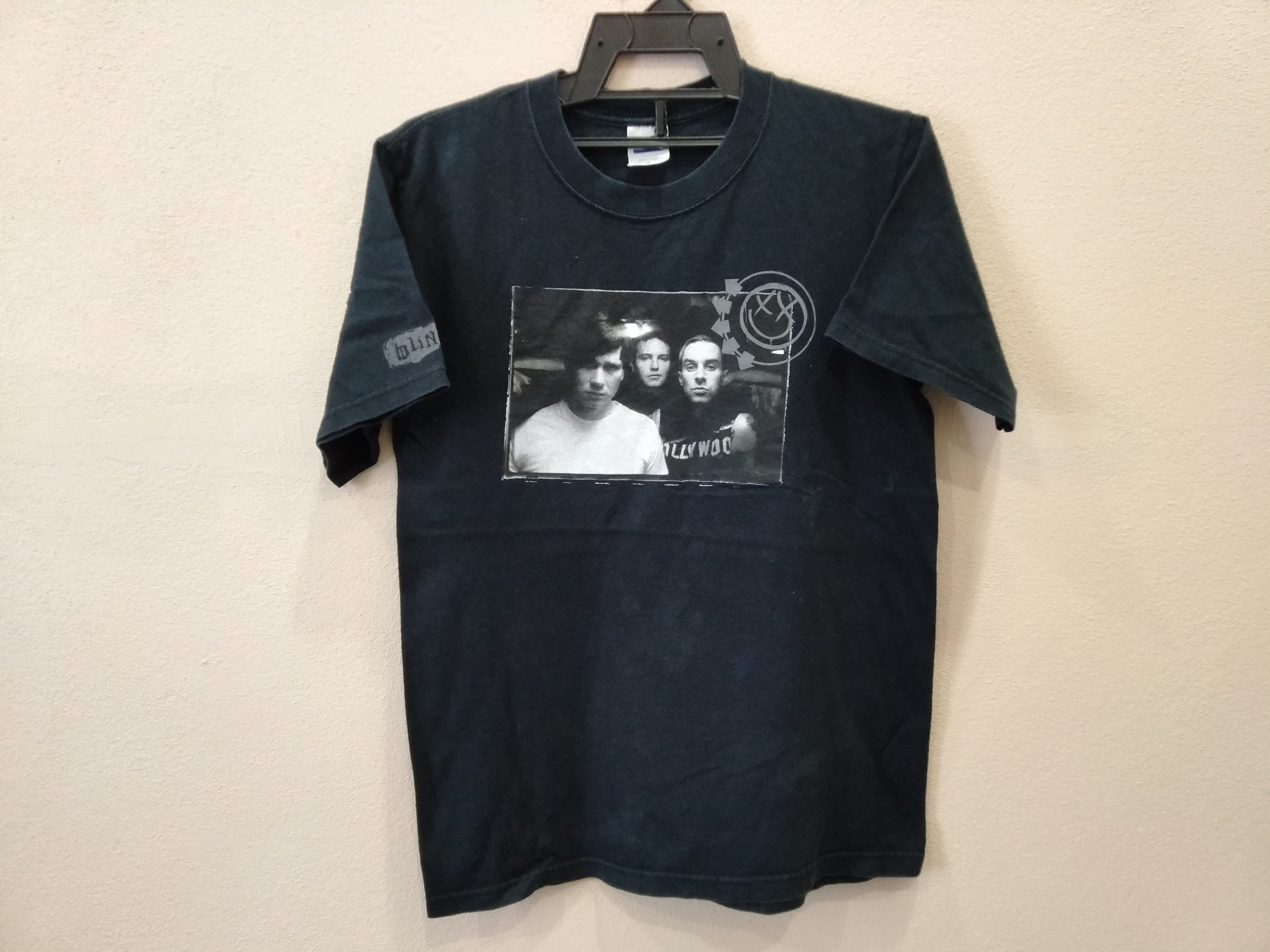Vintage Y2K Blink 182 American Rock Band Black Small T Shirt Band