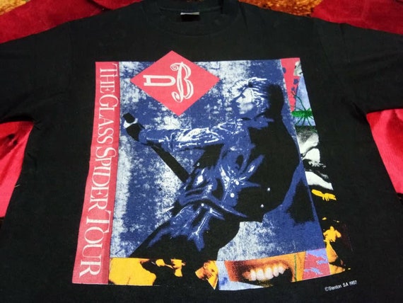 Vintage David Bowie 80s men's t-shirt
