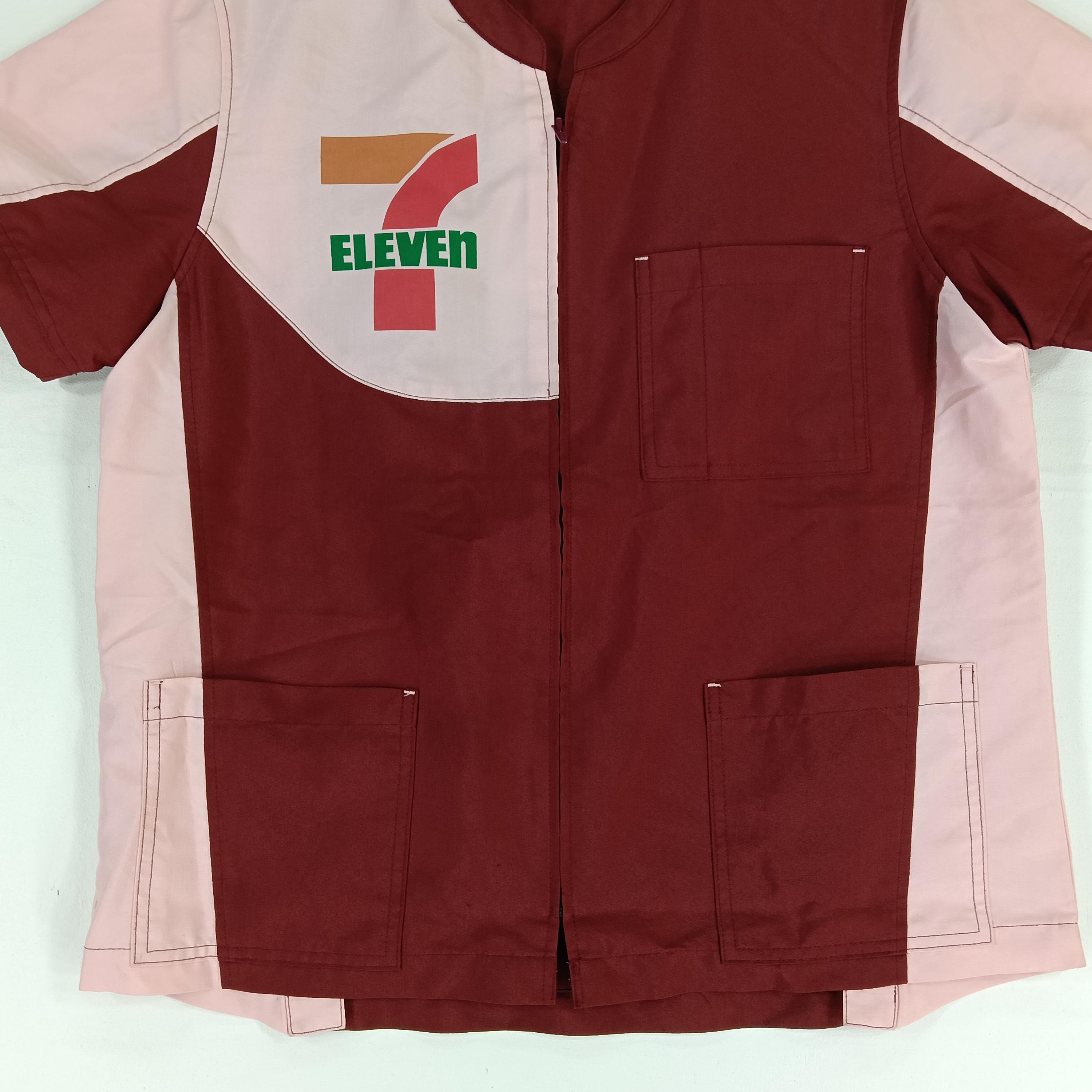 Vintage 7-eleven Workers Shirt Medium Vtg Japan Seven Eleven