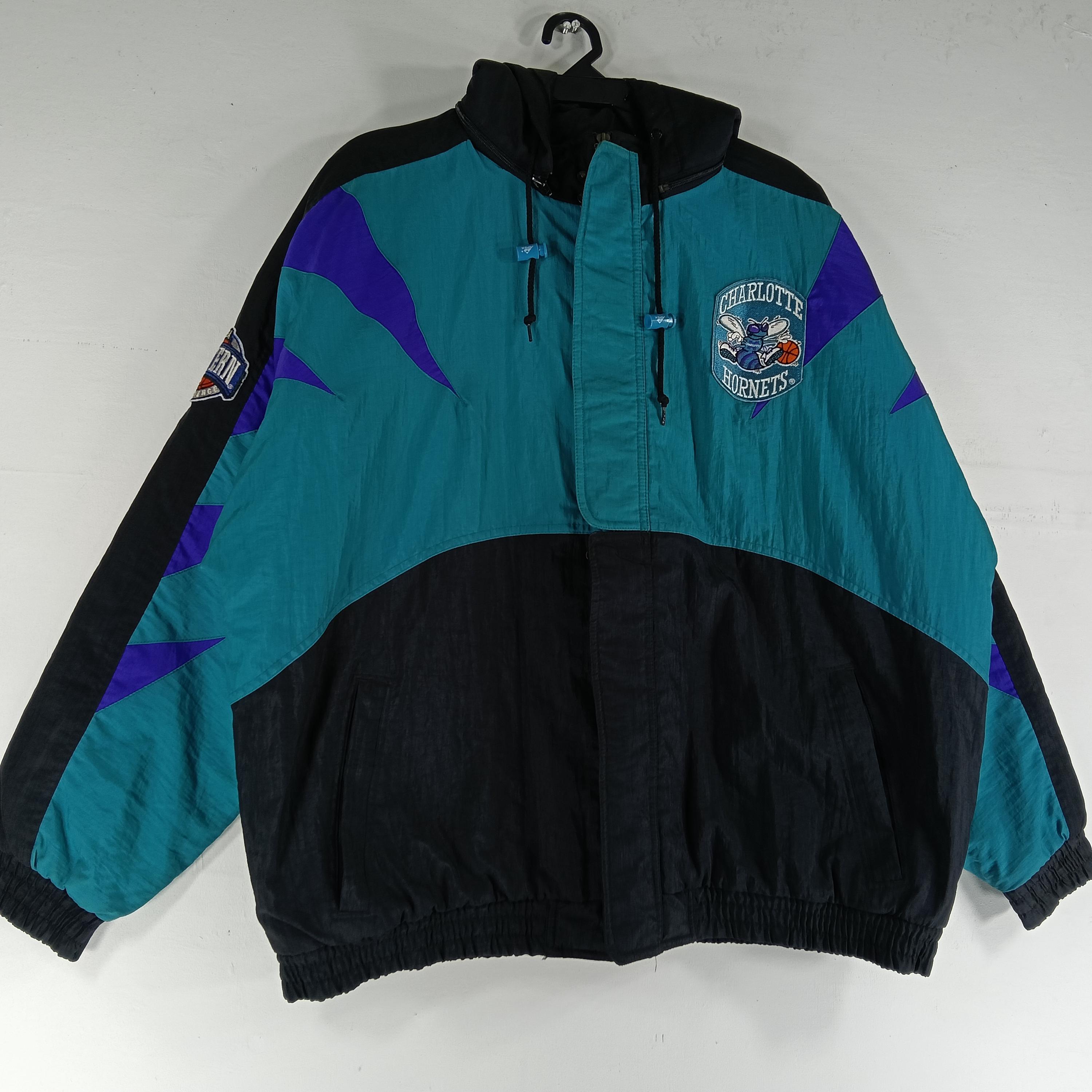 Vintage 90's Charlotte Hornets American Basketball Team Colorblock