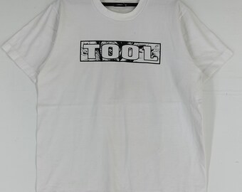 Vintage Tool American Rock Band White Medium T Shirt Tool Band
