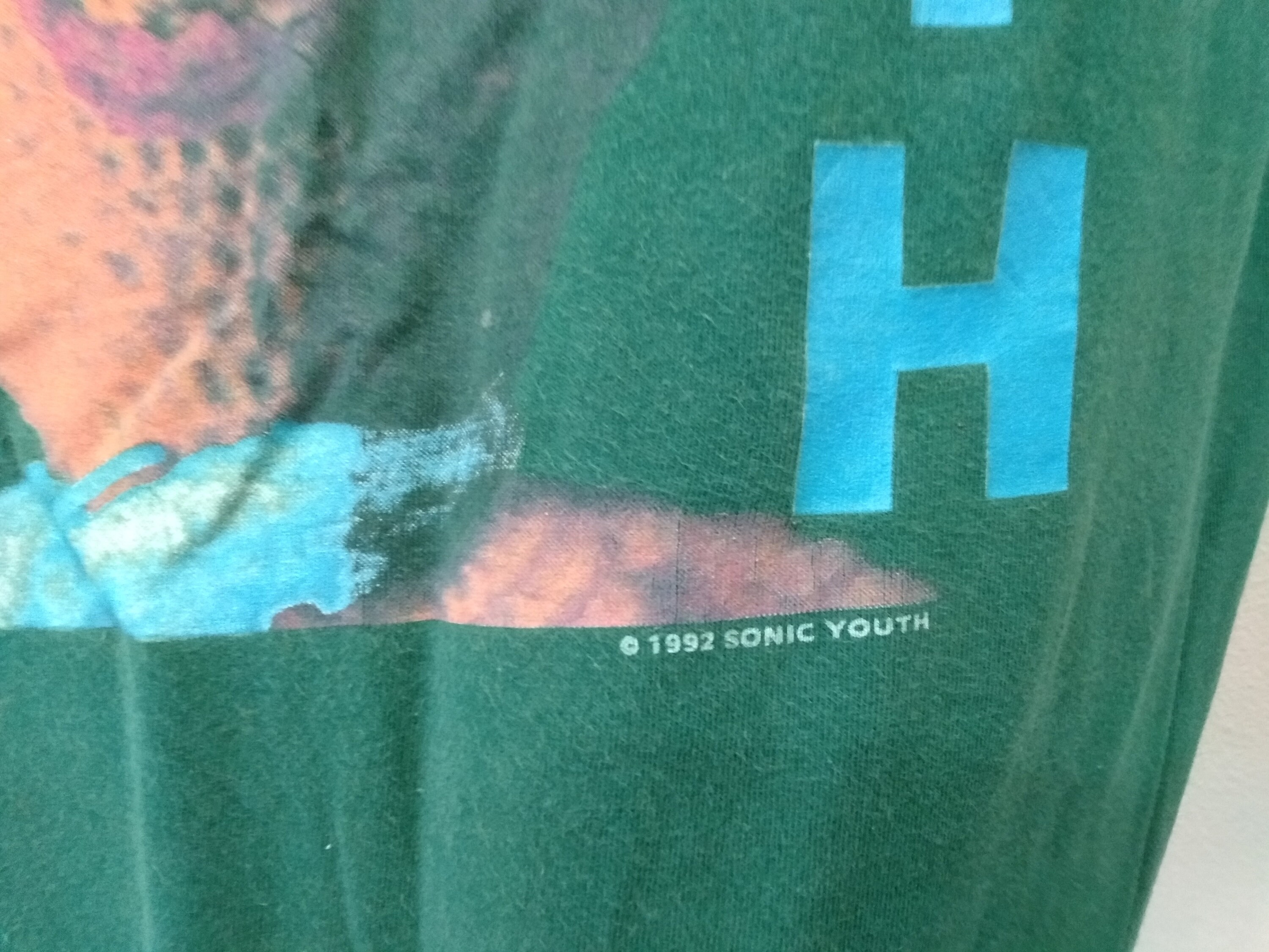 Vintage 90's Sonic Youth Dirty Green Large T Shirt Sonic Vintage 90's Sonic Youth Dirty Green Large T Shirt Sonic