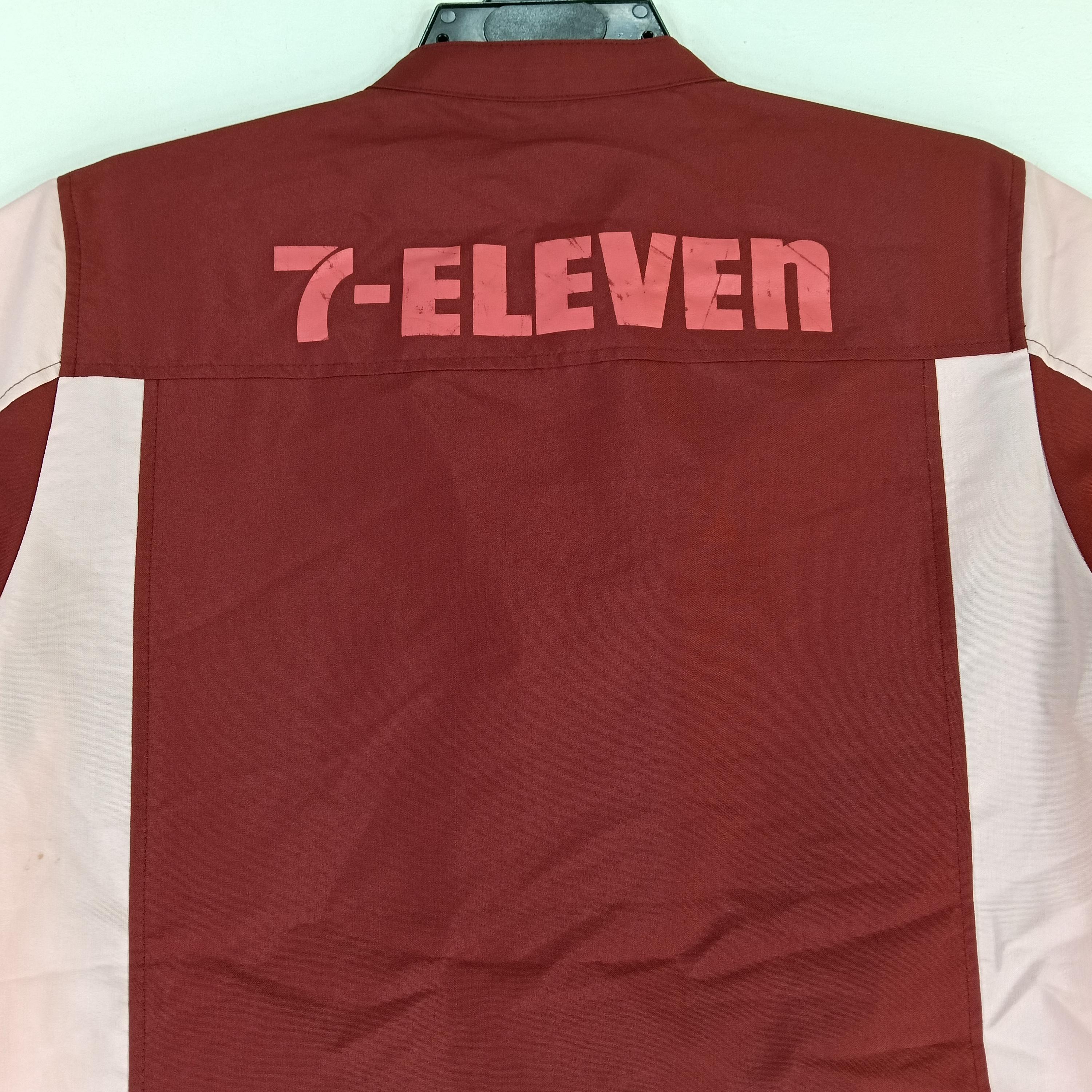 Vintage 7-eleven Workers Shirt Medium Vtg Japan Seven Eleven