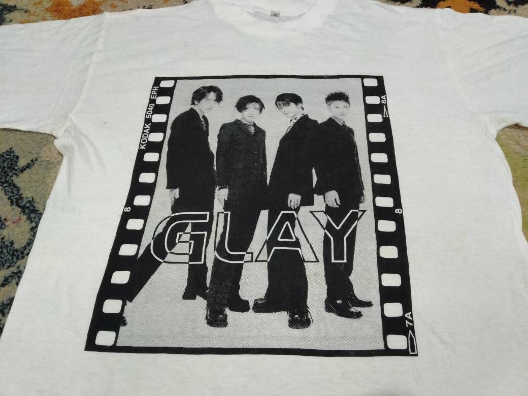Vintage Glay Japanese Rock Band White Large T Shirt Glay Japan