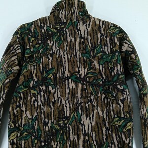 Vintage Bluebills Äkta Trädkamouflage Tröja Jacka Med Halv Dragkedja Liten Kamouflage Militärstil Jaktskog Mossy Oak T-shirt Storlek S bild 10